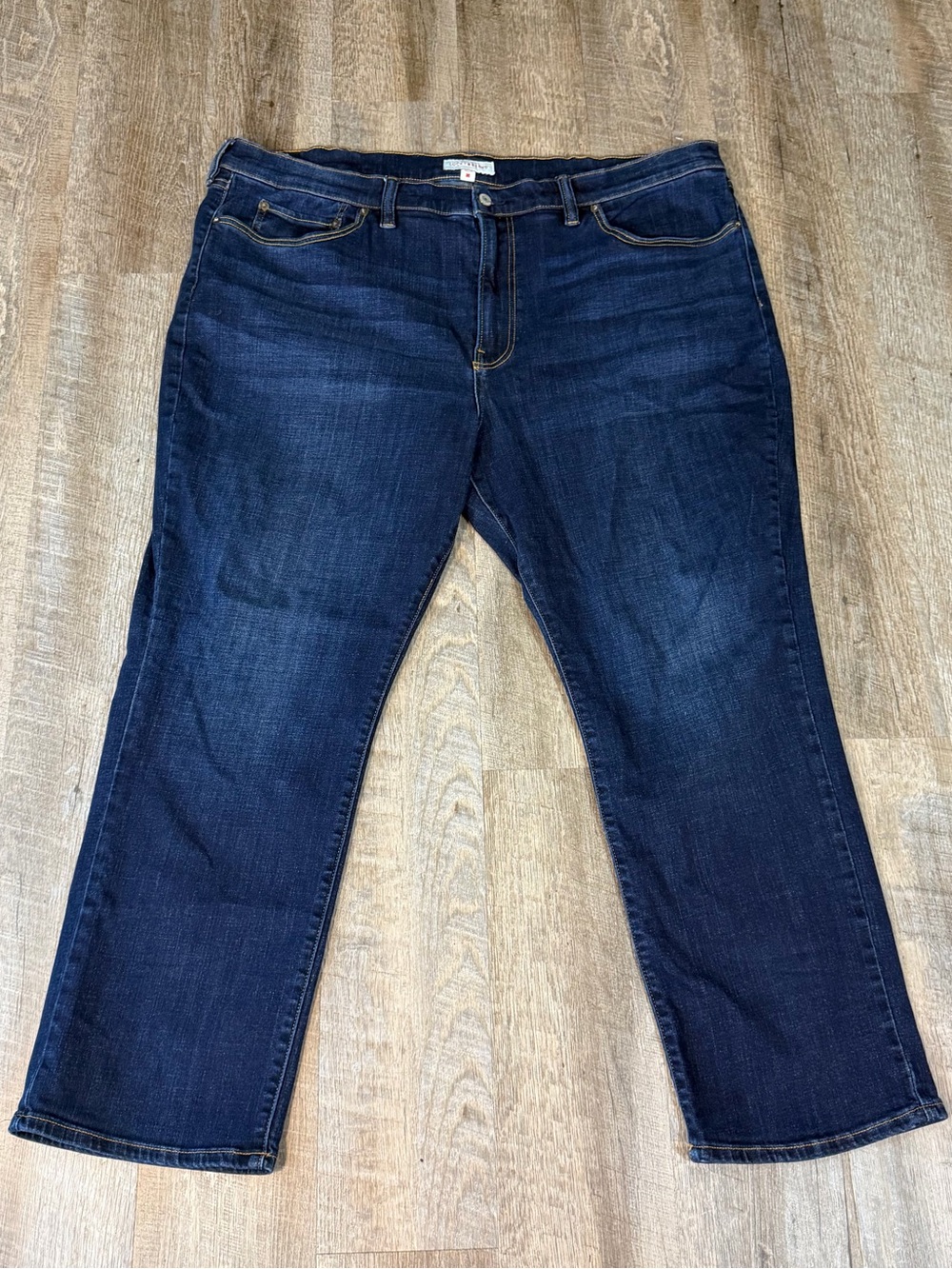 Lucky Brand Mens Jeans 46x30 Athletic Fit Dark Wash Straight Leg Stretch Comfort